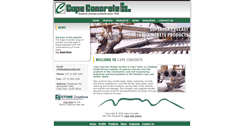 Desktop Screenshot of capeconcrete.com