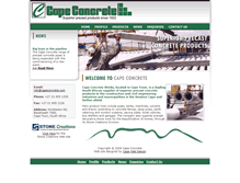 Tablet Screenshot of capeconcrete.com